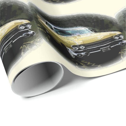 Cadillac 1959 geschenkpapier (Rolleneckpunkt)