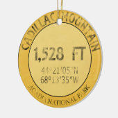 Cadillac-Berg Keramik Ornament (Links)