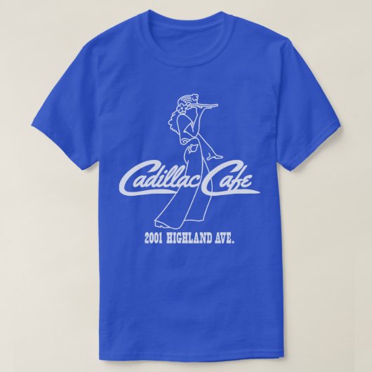 Cadillac Cafe Kellnerin TShirt (Design vorne)
