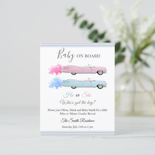 Cadillac Car Baby an Bord (Stehend Vorderseite)