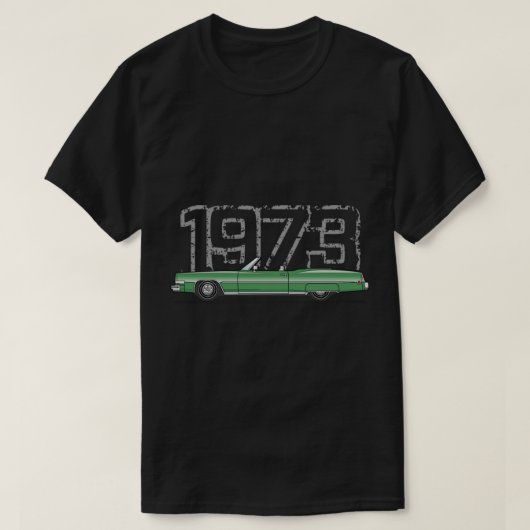 Cadillac Eldorado green 73 T-Shirt (Design vorne)