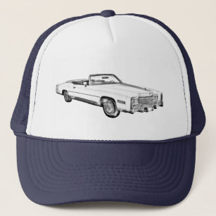 Cadillac-Eldorado-Kabriolett-Illustration 1975 Truckerkappe