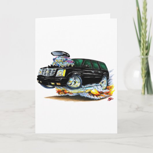 Cadillac Escalade Black Truck Karte (Vorderseite)