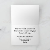 CADILLAC-FEIERTAG FÜR VINTAGEN FAHRZEUG-SERVICE FEIERTAGSKARTE (Innenseite)