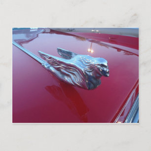 Cadillac Flying Woman Hood Ornament Postkarte