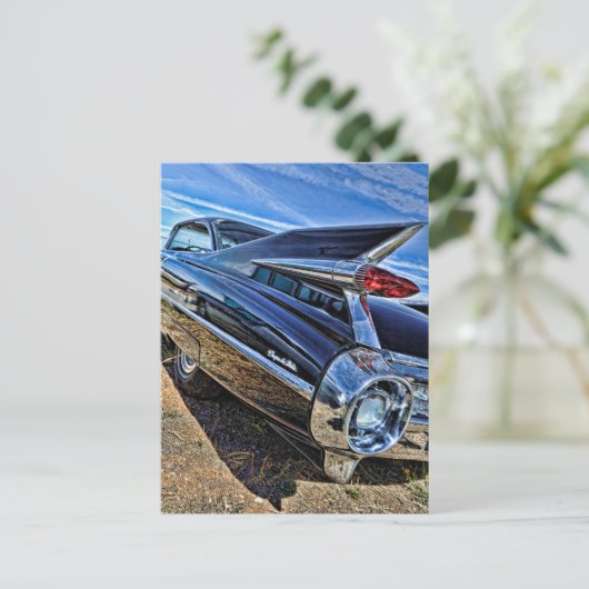Cadillac-frisierte Auto 1959 Postkarte (Stehend Vorderseite)
