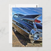 Cadillac-frisierte Auto 1959 Postkarte (Vorne/Hinten)