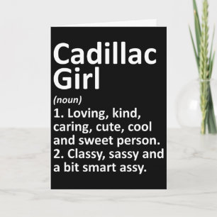 Cadillac Girl Mi Michigan Lustige Stadt Heimat Wur Karte