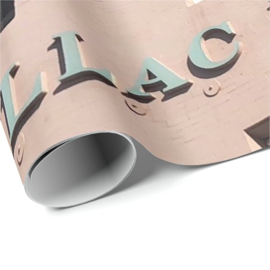 CADILLAC HOTEL GEBÄUDE GESCHENKPAPIER (Rolleneckpunkt)