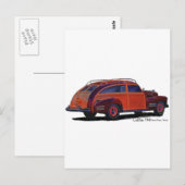 Cadillac Kombi Postkarte (Vorne/Hinten)