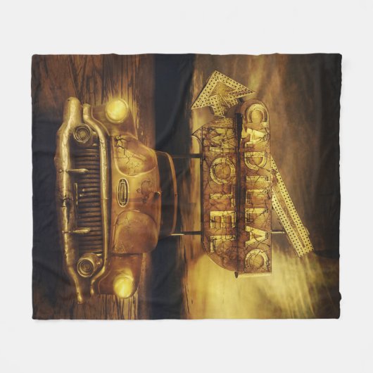 CADILLAC MOTEL FLEECEDECKE (Vorderseite (Horizontal))