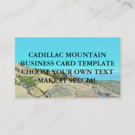 CADILLAC MOUNTAIN BUSINESS CARD TEMPLATE VISITENKARTE