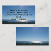 CADILLAC MOUNTAIN BUSINESS CARD TEMPLATE VISITENKARTE (Vorne/Hinten)