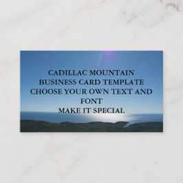 CADILLAC MOUNTAIN BUSINESS CARD TEMPLATE VISITENKARTE