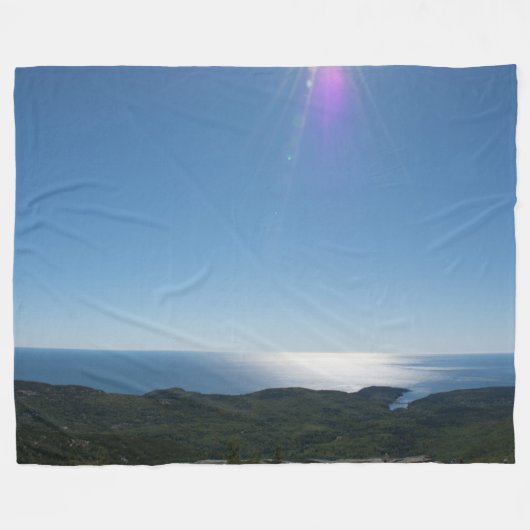 Cadillac Mountain Fleece Blanket, groß (Vorderseite (Horizontal))