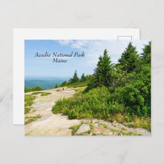 Cadillac Mountain in Acadia Nationalpark in Maine Postkarte (Vorne/Hinten)