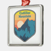 Cadillac Mountain Maine Sunrise Ornament Aus Metall (Links)