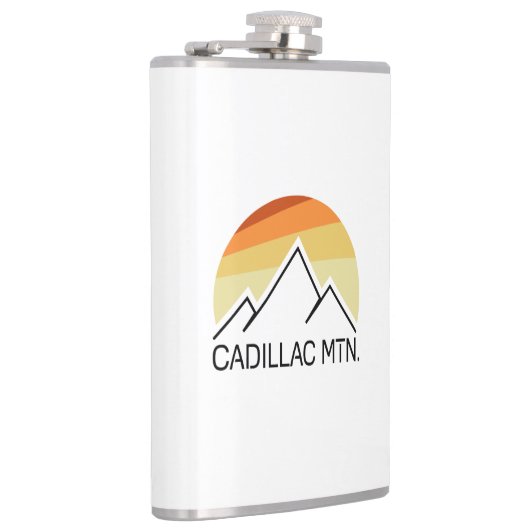 Cadillac Mountain Retro Flachmann (Rechts)