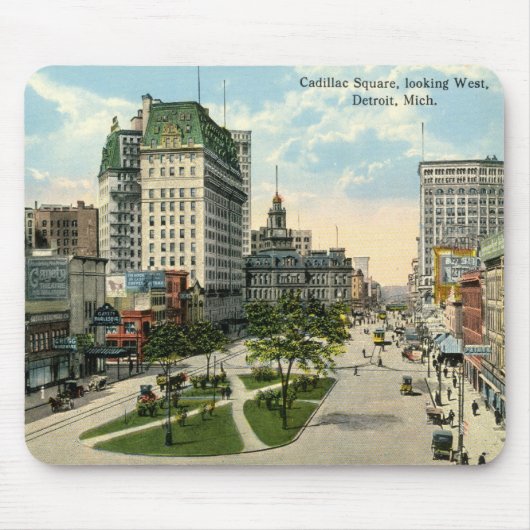 Cadillac-Quadrat, Detroit Michigan, 1915 Vintag Mousepad (Vorne)