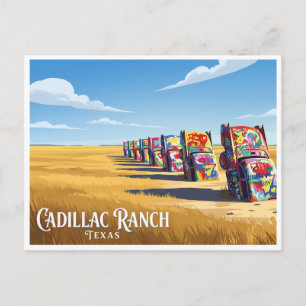 Cadillac Ranch Amarillo Texas Postkarte
