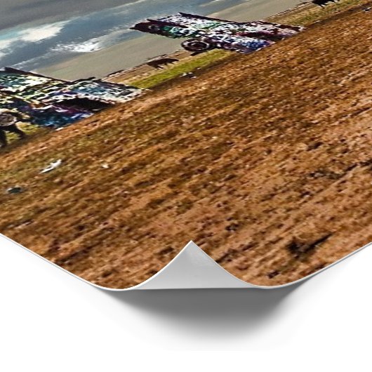 Cadillac Ranch I Poster (Ecke)