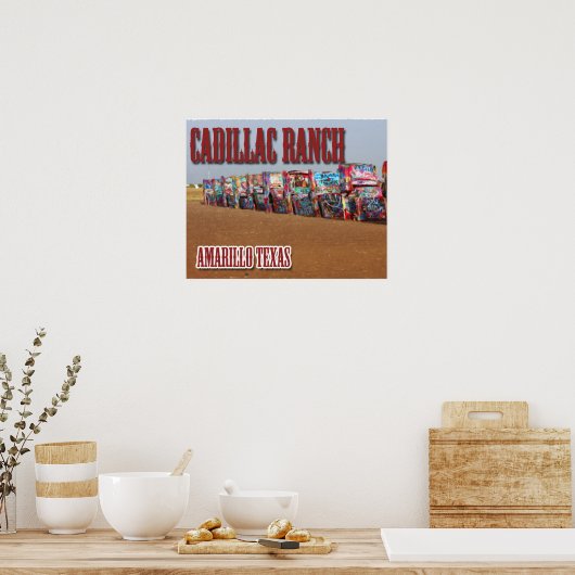 Cadillac Ranch Poster (Küche)