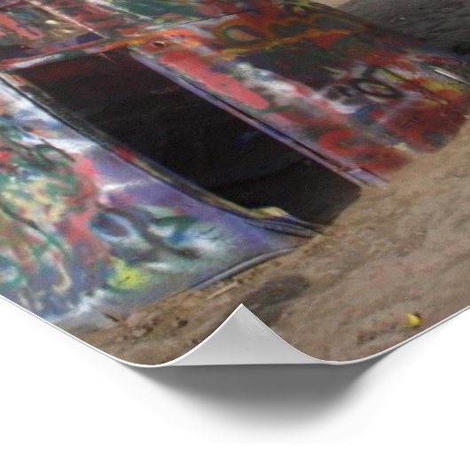 Cadillac Ranch Poster (Ecke)