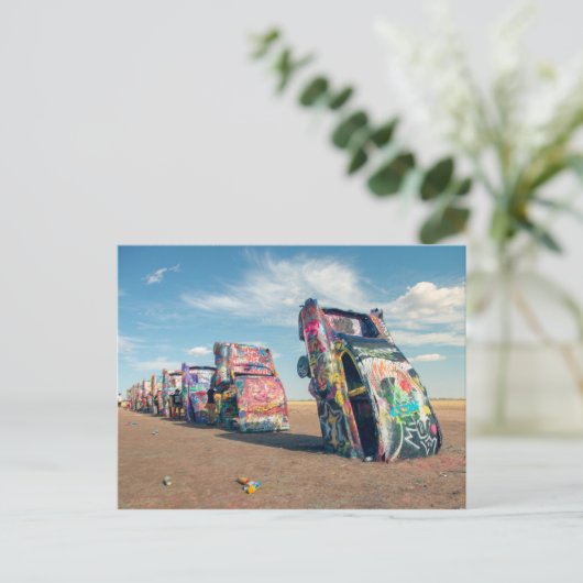Cadillac Ranch Postkarte (Stehend Vorderseite)