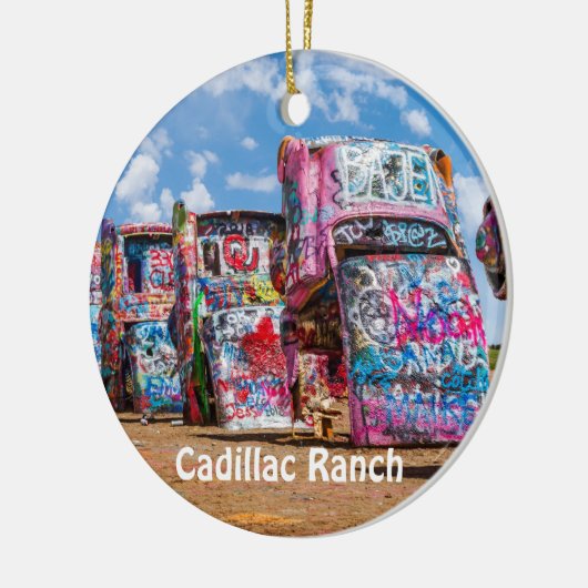 Cadillac Ranch, Texas, 2-seitige Ornamente (Links)