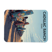 Cadillac Ranch Texas Reise Magnet (Horizontal)