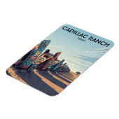 Cadillac Ranch Texas Reise Magnet (Linke Seite)