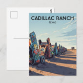 Cadillac Ranch Texas Reise Postkarte (Vorne/Hinten)