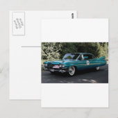 Cadillac, Reihe 62 Sedan 	   1959 Postkarte (Vorne/Hinten)