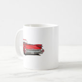 Cadillac-Rot-Auto 1959 Kaffeetasse (Vorderseite Links)