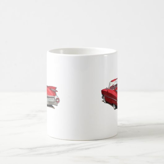 Cadillac-Rot-Auto 1959 Kaffeetasse (Mittel)