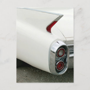 Cadillac Tail Fin and Taillights Postcard Postkarte