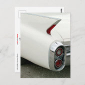 Cadillac Tail Fin and Taillights Postcard Postkarte (Vorne/Hinten)
