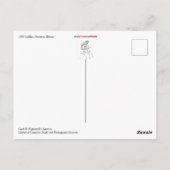 Cadillac Tail Fin and Taillights Postcard Postkarte (Rückseite)