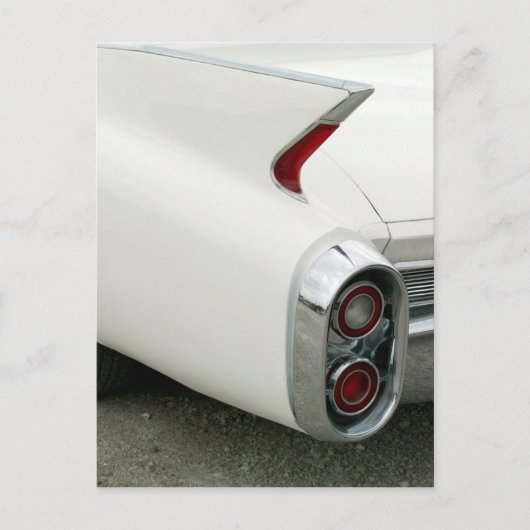 Cadillac Tail Fin and Taillights Postcard Postkarte (Vorderseite)
