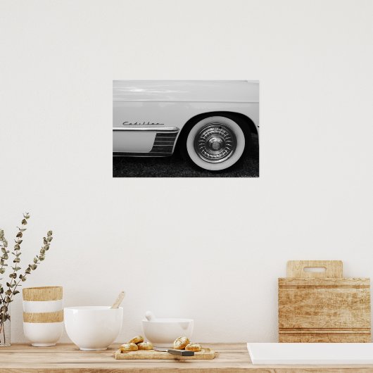 Cadillac Wheel Poster (Küche)