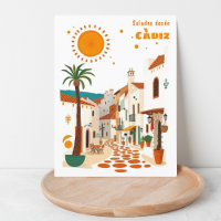 Càdiz Cadiz Spanien Feiertag weiße Stadt Postcard