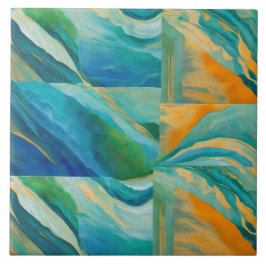 "Cádiz" Ein farbenfroher geteerter Effekt Fliese