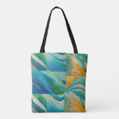 "Cádiz" Ein farbenfroher geteerter Effekt Tasche (Rückseite)