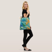 "Cádiz" Ein farbenfroher geteerter Effekt Tasche (Am Model)