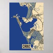 Cadiz Map Poster (Vorne)