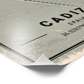 Cadiz map print poster canvas | (Ecke)