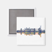 Cádiz Skyline Magnet (Vorderseite/Rückseite)