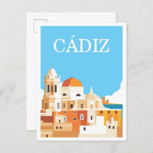 Cadiz Spanien Kunst, Dichtung und Musik Postkarte