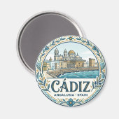 Cádiz Spanien Magnet (Vorderseite/Rückseite)