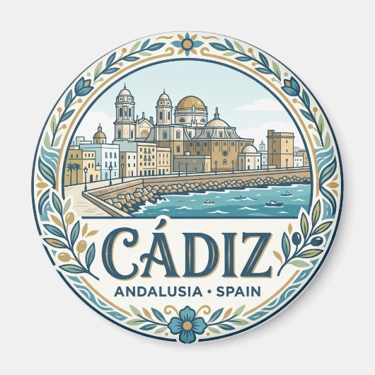 Cádiz Spanien Magnet (Vorne)